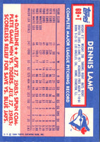 1984 Topps Traded Dennis Lamp #69T