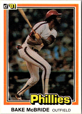 1981 Donruss Bake McBride #404