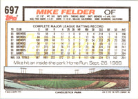 1992 Topps Mike Felder #697