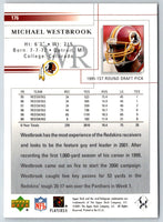 2001 Upper Deck Michael Westbrook #176