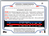 2014 Bowman Jordan Zimmermann #21