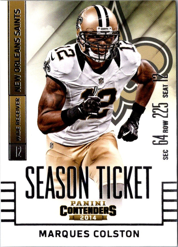 2014 Panini Contenders Marques Colston #84