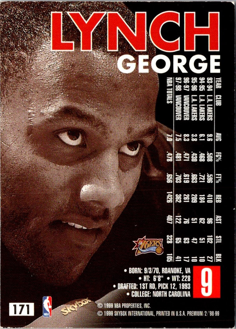 1998 SkyBox Premium George Lynch