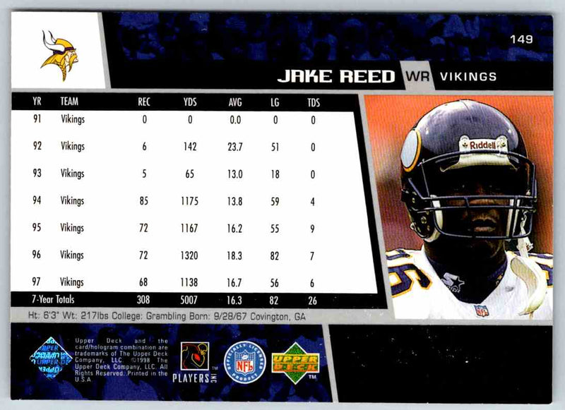 1999 Upper Deck Jake Reed