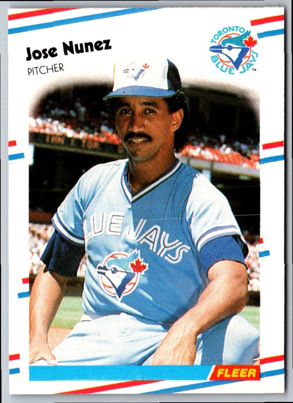 1988 Fleer Jose Nunez #122 Rookie