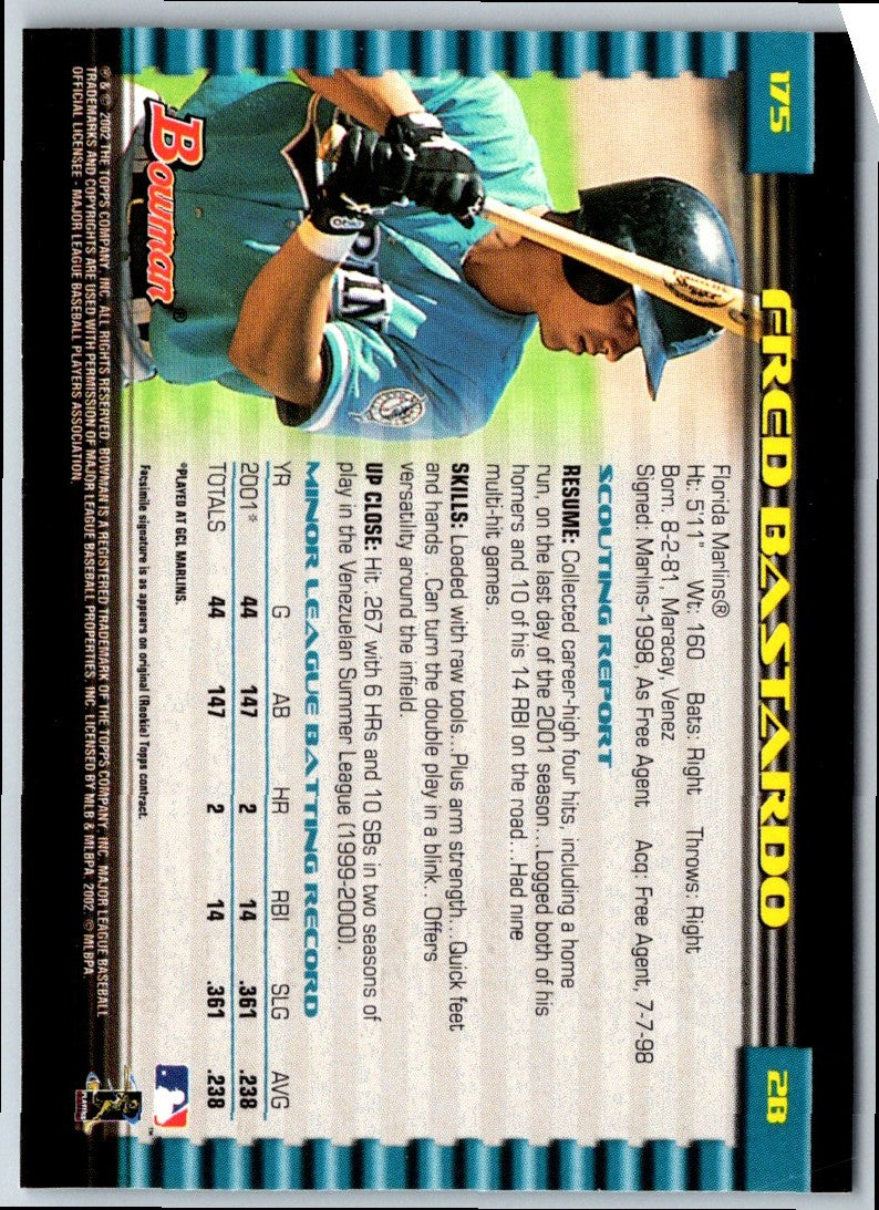 2002 Bowman Fred Bastardo