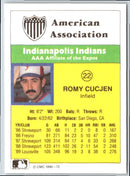1990 CMC Indianapolis Indians Romy Cucjen