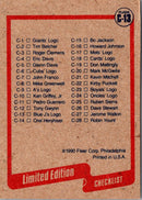 1990 Fleer Wax Box Cards Blue Jays Logo