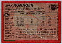 1983 Topps Max Runager #147