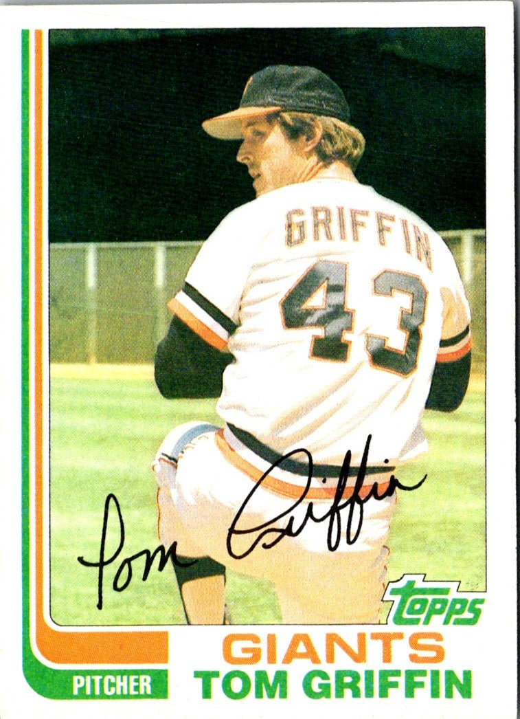 1982 Topps Tom Griffin