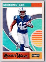 2018 Panini Playoff Rookie Wave Nyheim Hines #13