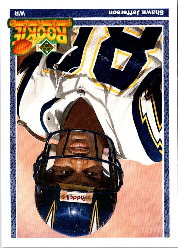 1991 Upper Deck Shawn Jefferson #608 Rookie