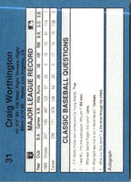 1990 Classic Blue Craig Worthington #31