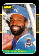 1987 Leaf Willie Wilson