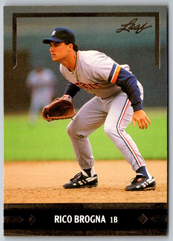 1991 Leaf Gold Rookies Rico Brogna #BC11
