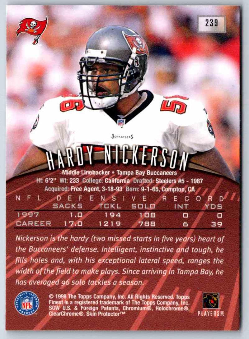 1998 Topps Finest Football Hardy Nickerson
