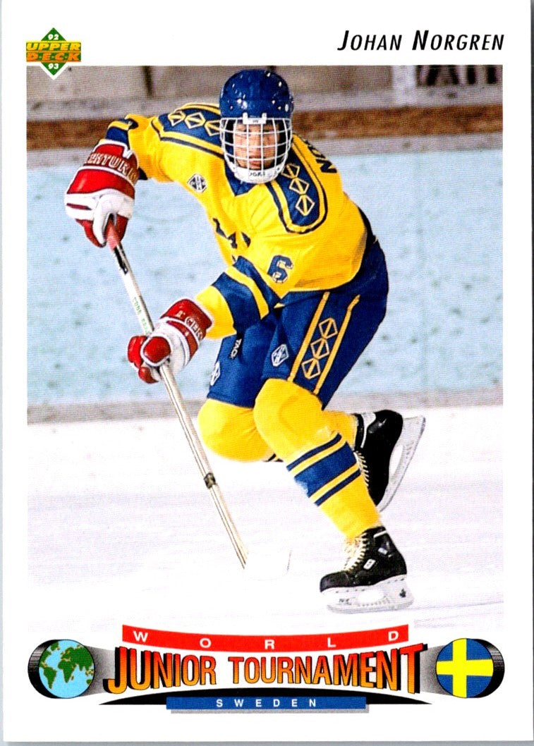 1992 Upper Deck Johan Norgren