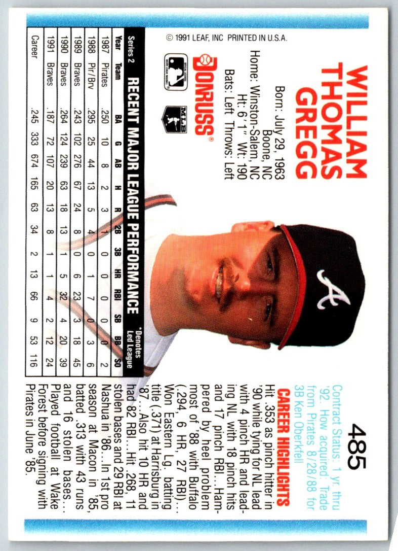 1992 Donruss Tommy Gregg