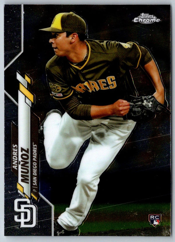 2020 Topps Chrome Andres MuÃ±oz #149 Rookie