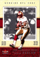 2002 Fleer Genuine Kevan Barlow
