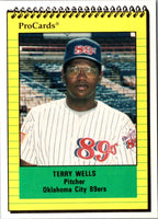 1991 ProCards Terry Wells #180
