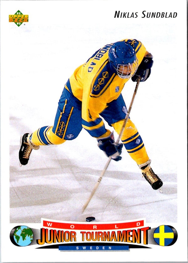 1992 Upper Deck Niklas Sundblad #227B Rookie