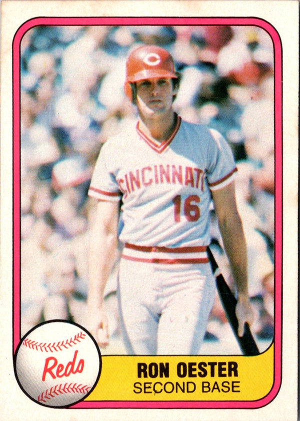 1981 Fleer Ron Oester #218