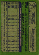 1980 Topps Glenn Adams