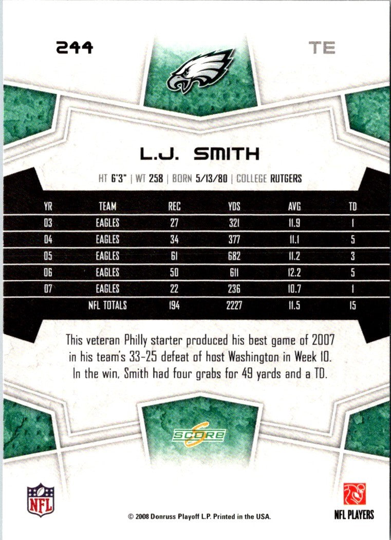 2008 Score L.J. Smith