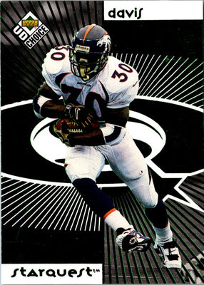 1998 UD Choice StarQuest/RookQuest Blue Terrell Davis/Robert Edwards #SR30