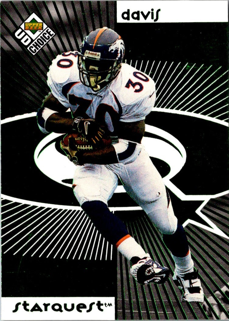 1998 UD Choice StarQuest/RookQuest Blue Terrell Davis/Robert Edwards