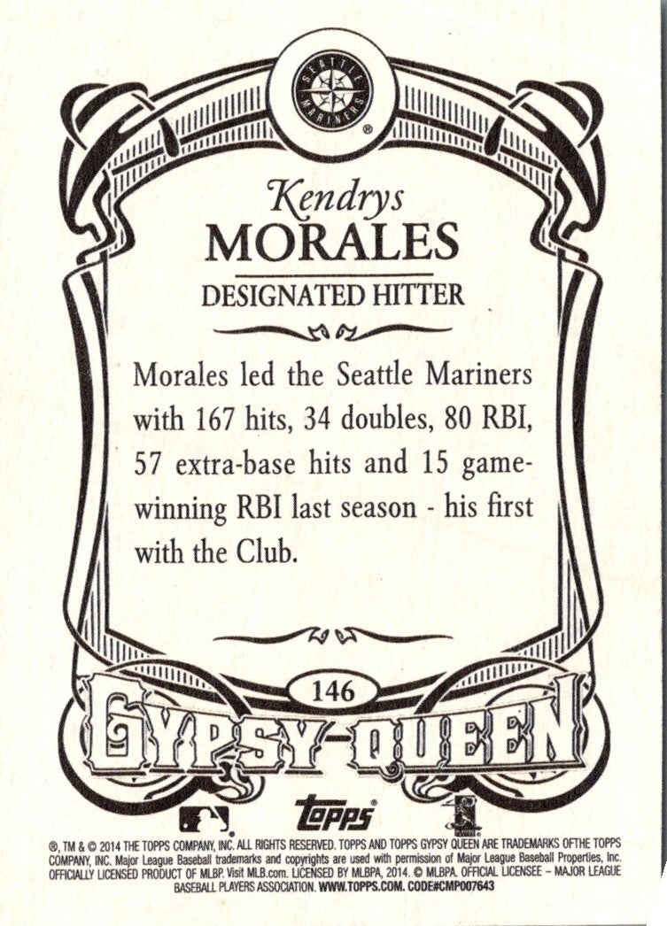 2014 Topps Gypsy Queen Kendrys Morales