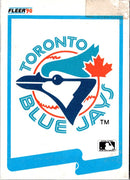 1990 Fleer Wax Box Cards Blue Jays Logo
