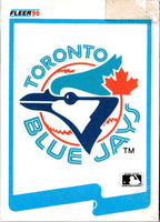 1990 Fleer Wax Box Cards Blue Jays Logo #C-13