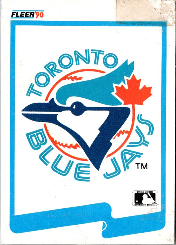 1990 Fleer Wax Box Cards Blue Jays Logo #C-13