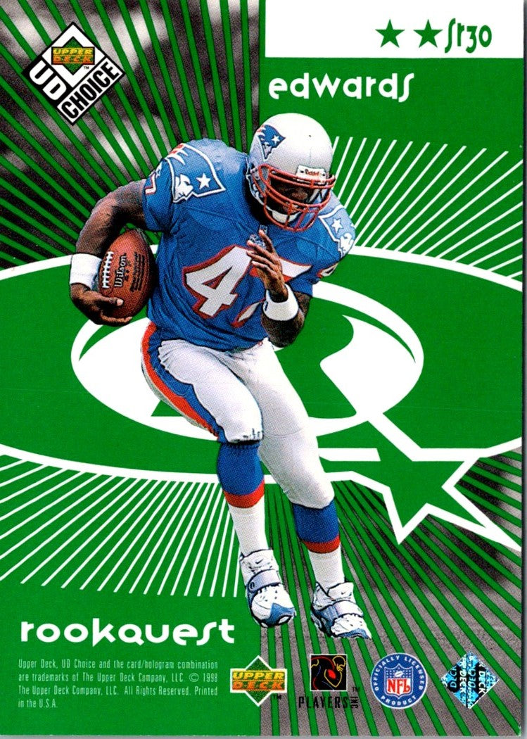 1998 UD Choice StarQuest/RookQuest Blue Terrell Davis/Robert Edwards