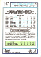 1992 Topps Ken Baumgartner #217