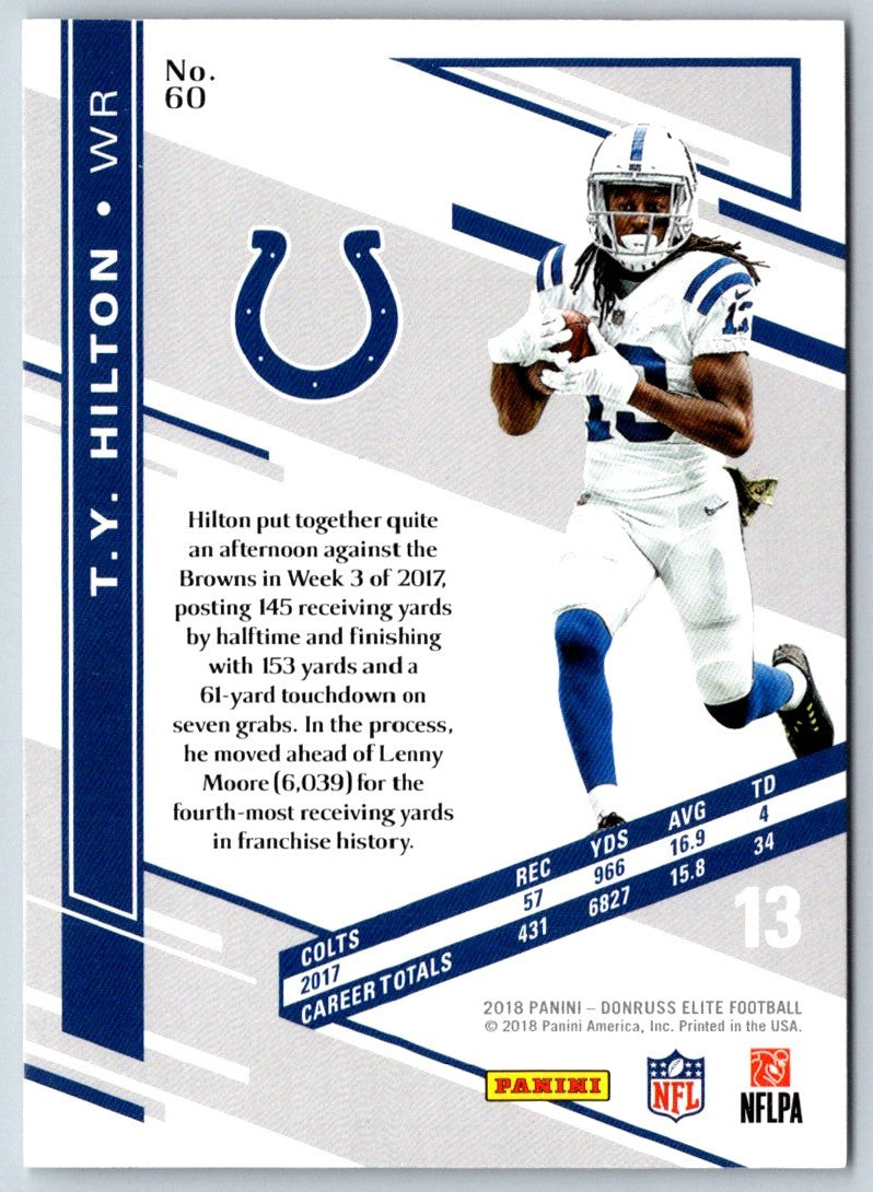 2018 Donruss Elite T.Y. Hilton