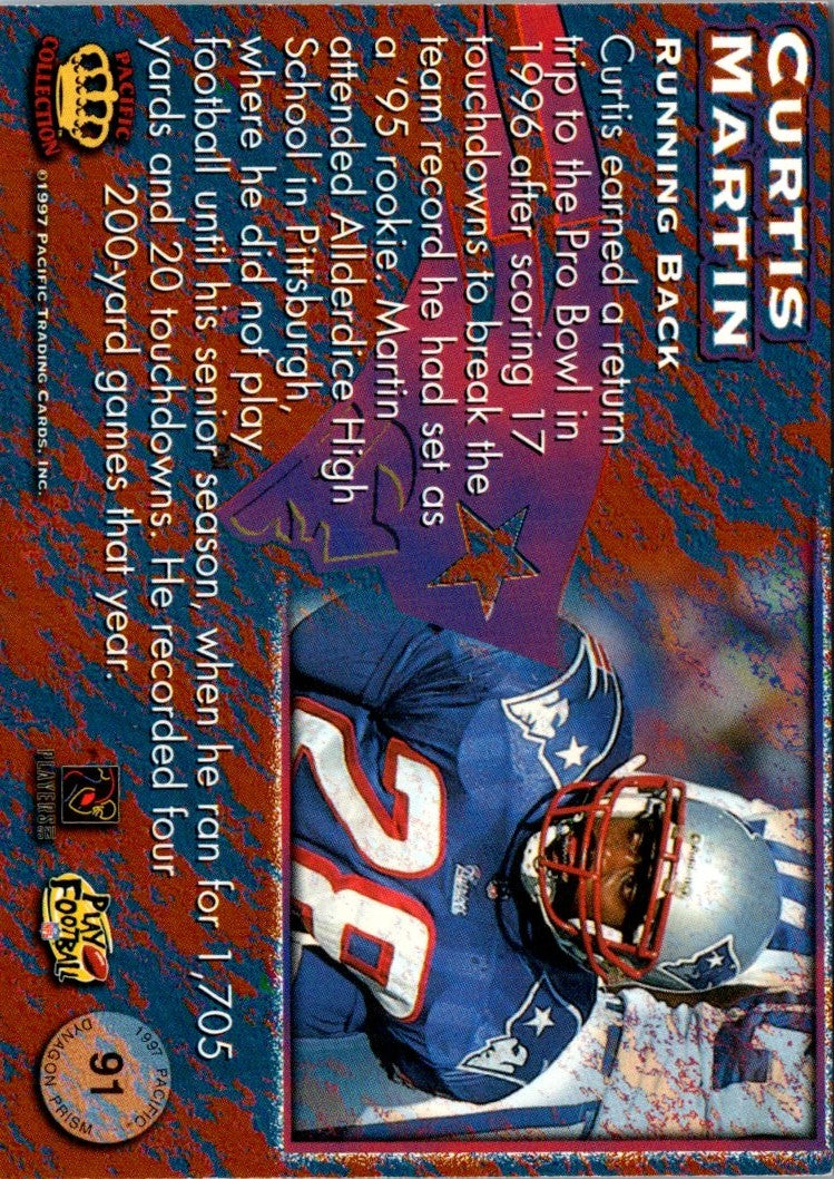 1997 Pacific Dynagon Prism Curtis Martin