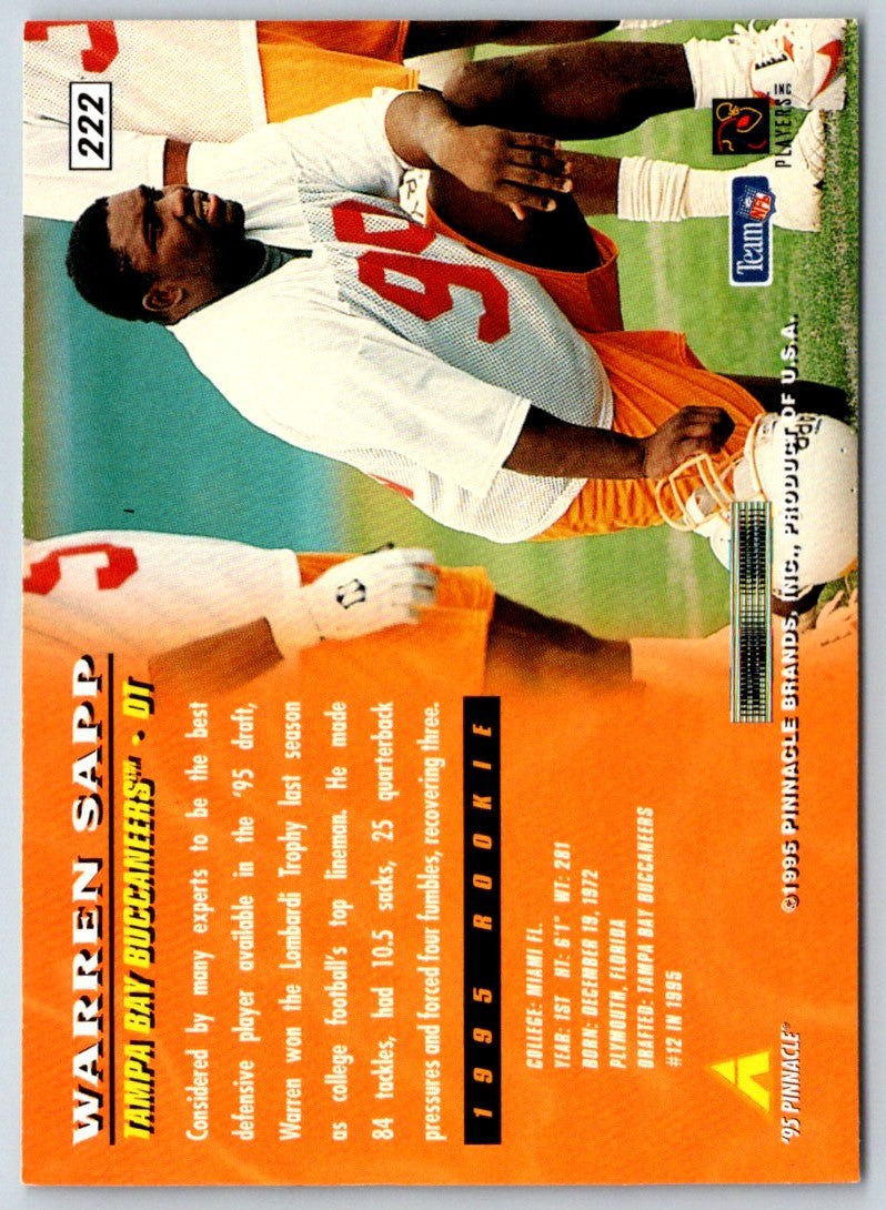 1995 Pinnacle Warren Sapp