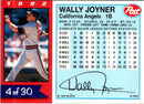 1992 Post Cereal Wally Joyner