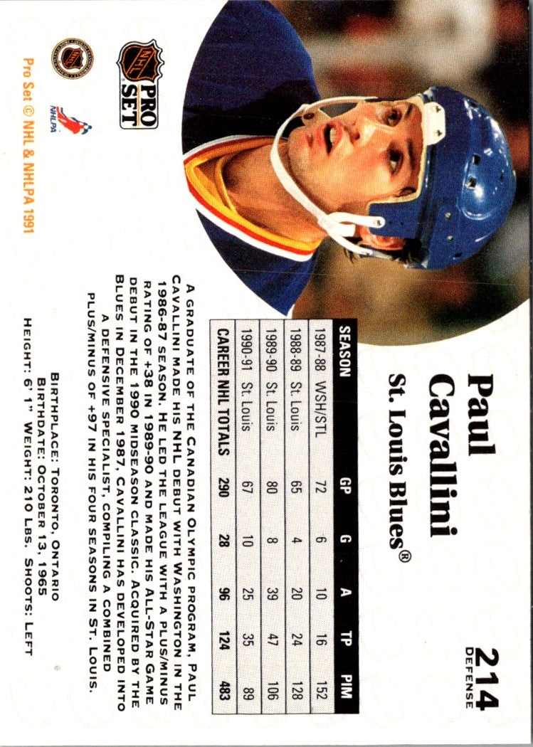 1991 Pro Set Paul Cavallini