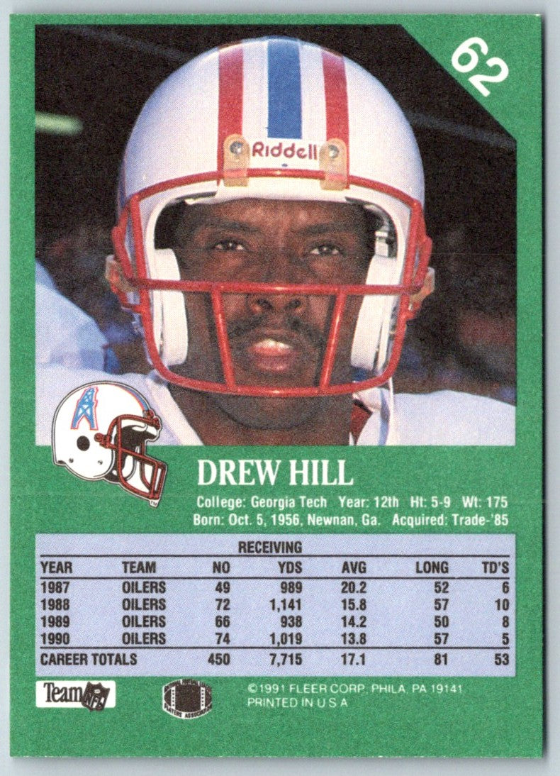 1991 Fleer Drew Hill