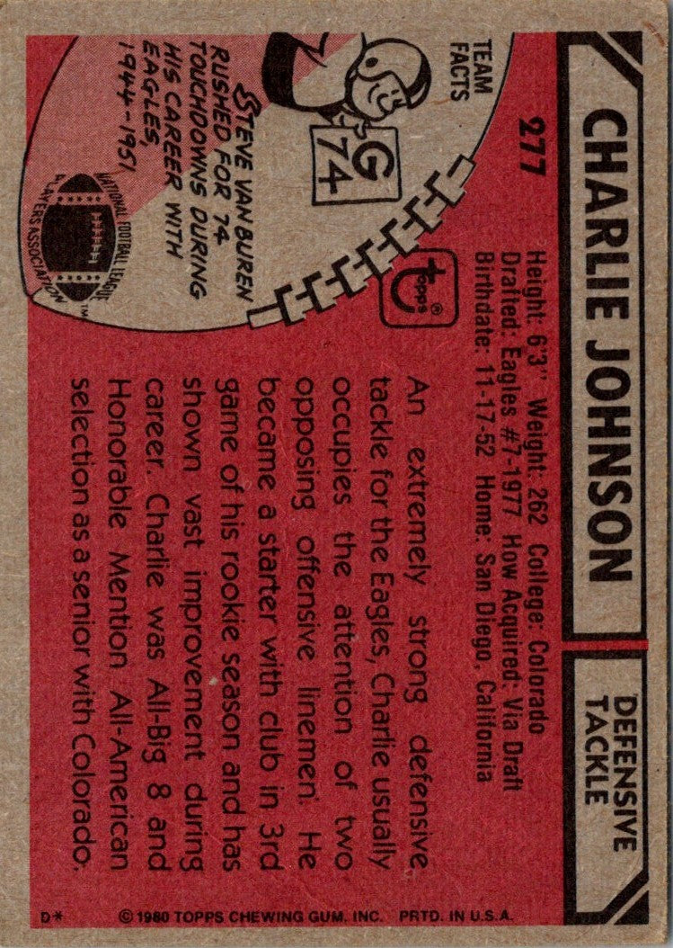 1980 Topps Charlie Johnson