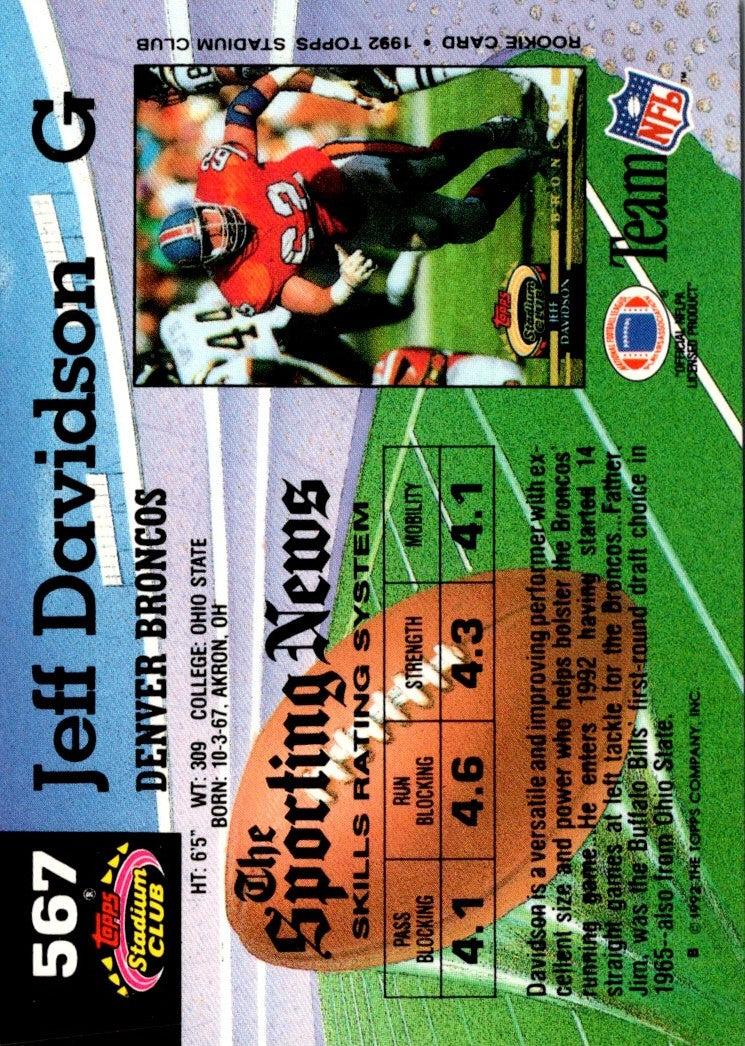 1992 Stadium Club Jeff Davidson