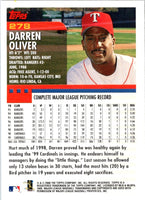 2000 Topps Darren Oliver #278