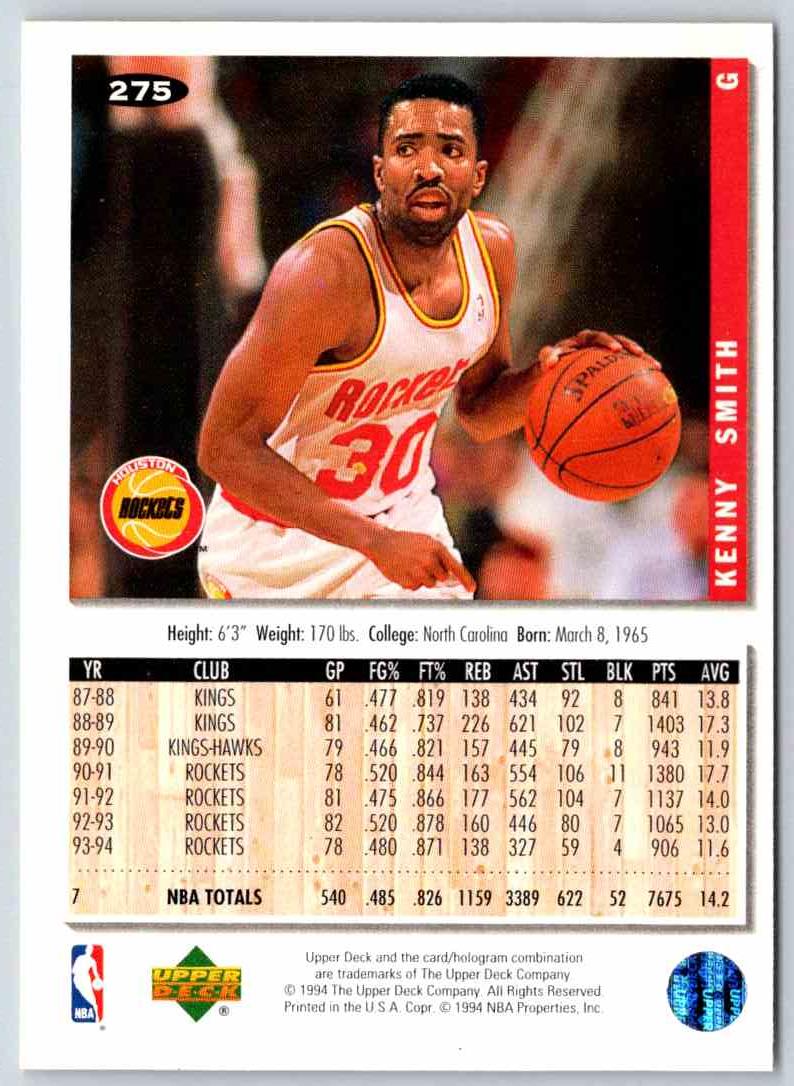 1994 Upper Deck Kenny Smith