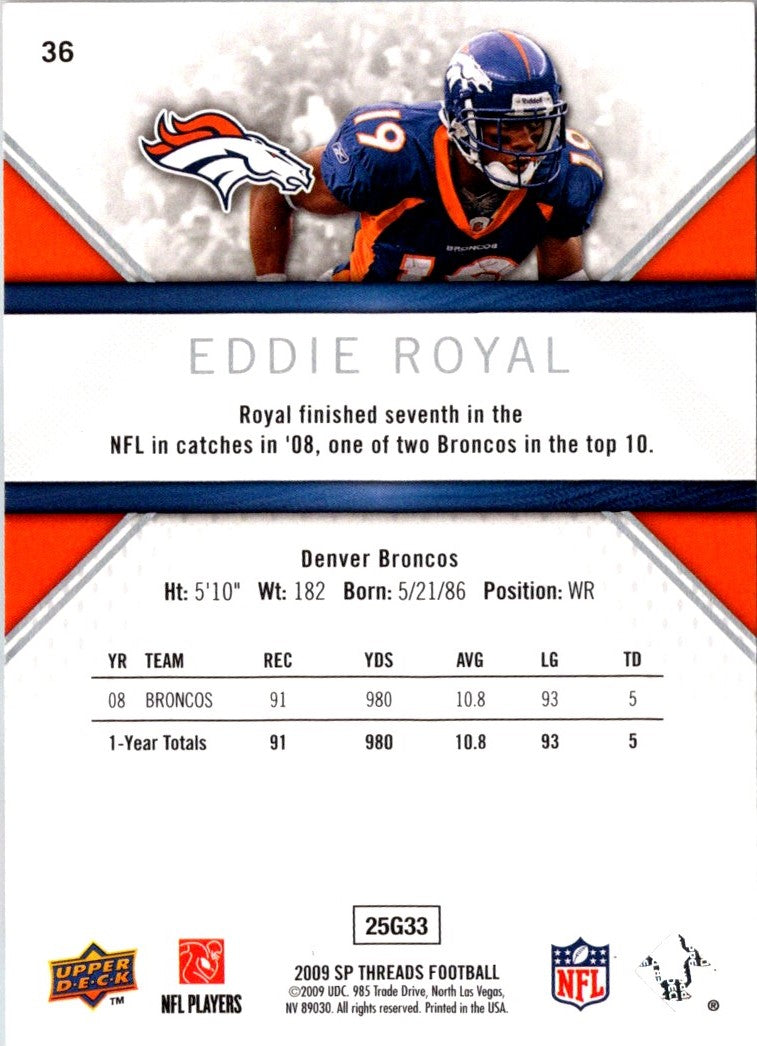 2009 SP Threads Eddie Royal