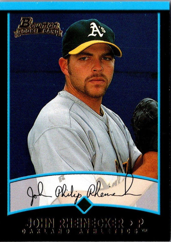 2001 Bowman Draft Picks & Prospects John Rheinecker #BDP99 Rookie