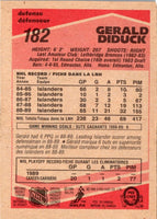 1989 O-Pee-Chee Gerald Diduck #182 Rookie